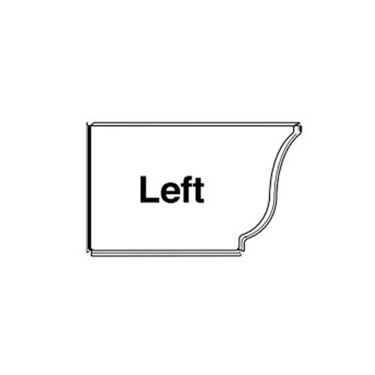 6" Aluminum Left End Cap