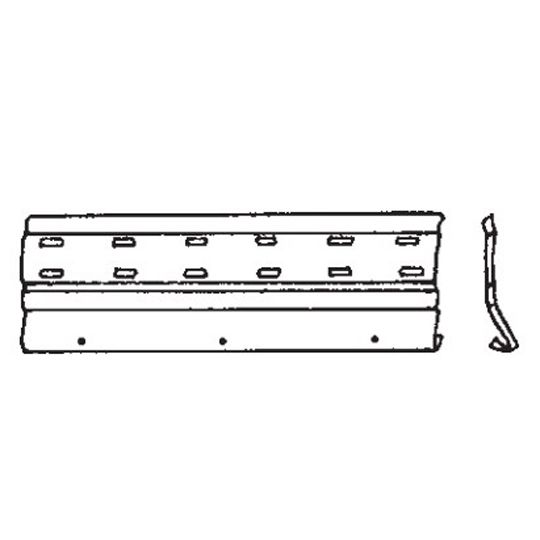 3-1/2" x 10' Aluminum Starter Strip with Slots