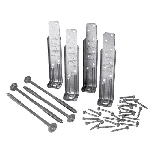 14 Gauge Deck Tension Tie Kit with Fasteners & ZMAX® Coating