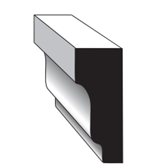 1-5/8" x 11/16" x 16' Shingle Moulding