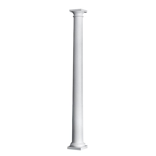 (45064) 8" x 9' Plain Round PermaCast® Column