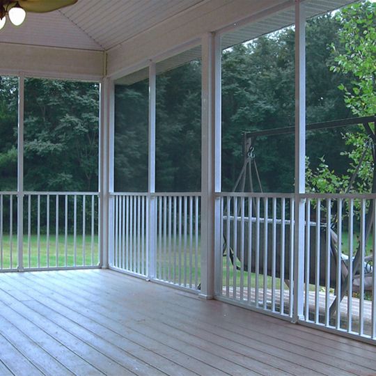 6' Screen Rail Kit with 4 Pack Wall Mounts