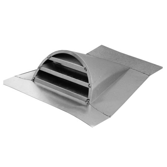 12" x 24" Half Round Dormer Vent - Lead All Sides