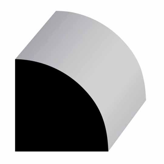11/16" x 11/16" Primed Finger-Jointed Quarter Round Moulding
