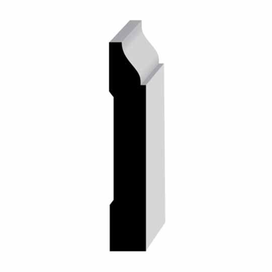 9/16" x 3-1/4" Primed Finger-Jointed Colonial Base Moulding