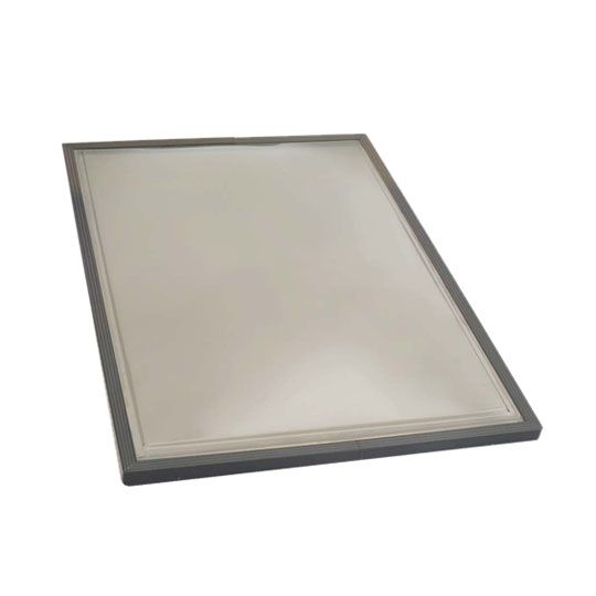 22-1/2" x 46-1/2" Hurricane Rated Curb Mount Aluminum Polycarbonate Skylight