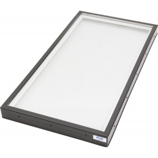 2 x 2 Series 200 Fixed Curb Mount Skylight - Tempered Glass/Tempered Glass/Clear with Low E Argon