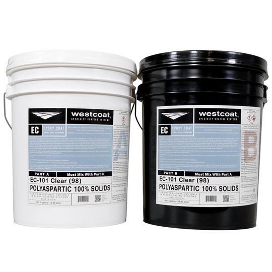 EC-101 Polyaspartic 100 Percent Solids Top Coat - 10 Gallon Kit