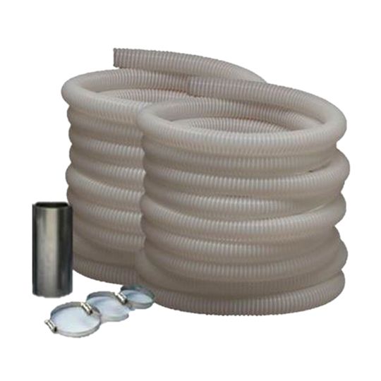 3" x 100' Hose Kit - 2 x 50' Sections, 1 Connector & 3 Clamps