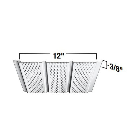 Triple 4" Full Vented Commercial Aluminum Soffit