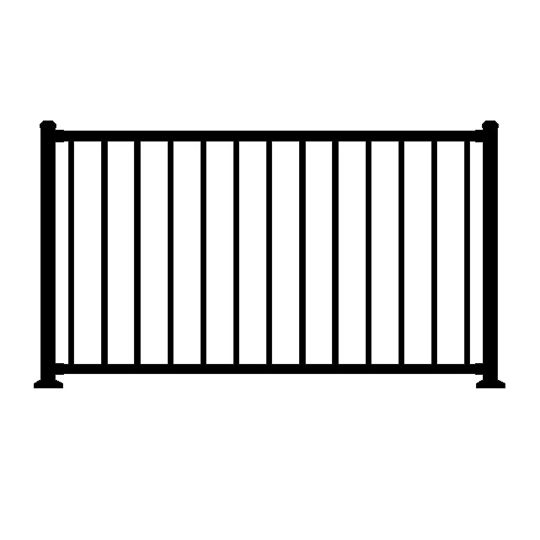 36" x 8' Westbury® Tuscany Series Aluminum Railing - Level