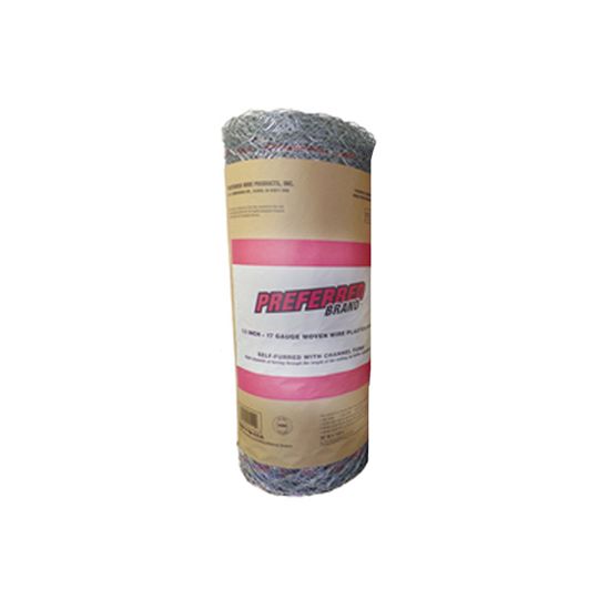 20 Gauge 37" x 150' Galvanized Self-Furred Stucco Netting