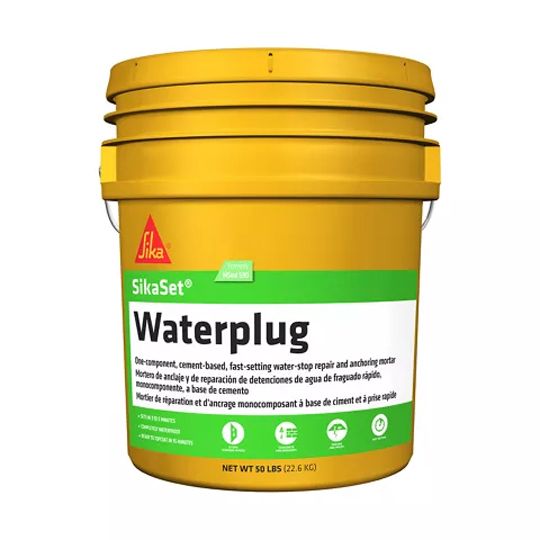 SikaSet® Waterplug Repair Mortar - 5 Gallon Pail