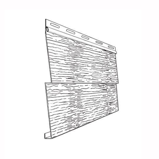 Double 4" Steel Siding - Woodgrain