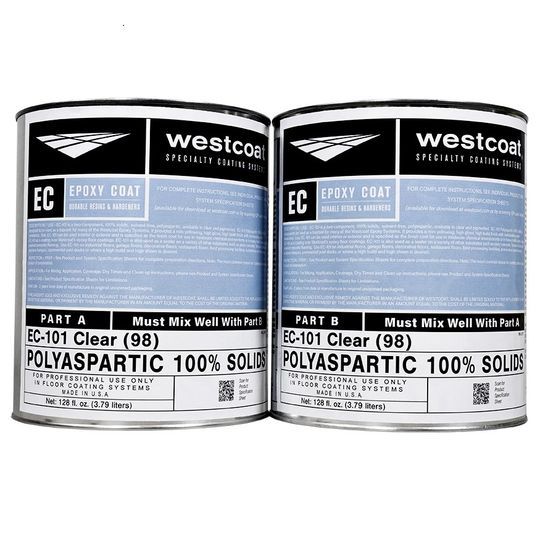 EC-101 Polyaspartic 100 Percent Solids Top Coat - 2 Gallon Kit