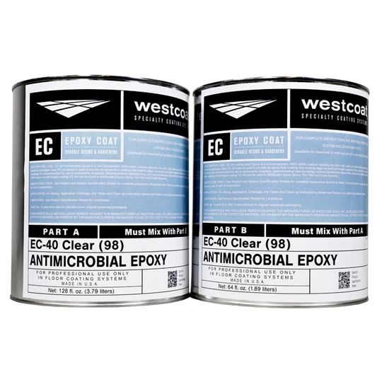 EC-40 Antimicrobial Epoxy Top Coat - 1.5 Gallon Kit