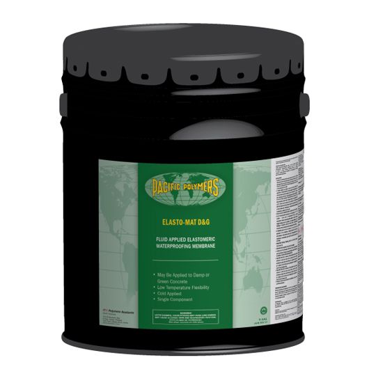 Elasto-Mat D&G (Damp & Green) Elastomeric Waterproofing Membrane - 5 Gallon Pail