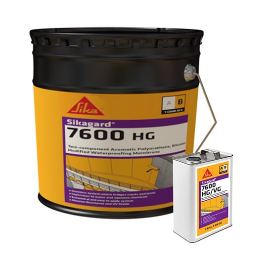 Sikagard® 7600 HG Roller Grade Waterproofing Membrane Parts A & B - 18 Gallon Kit