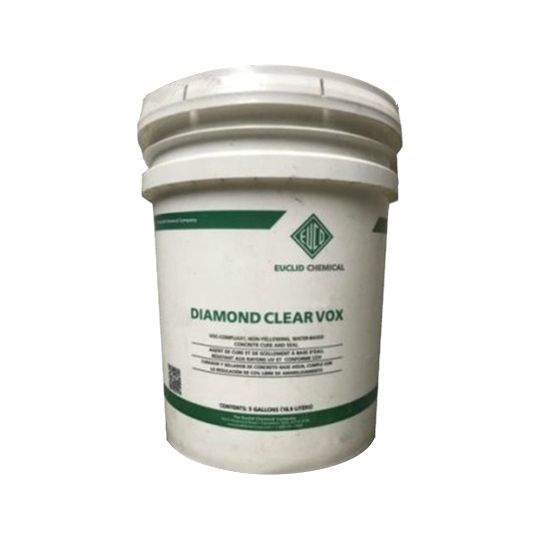 Diamond Clear VOX Water-Based, Non-Yellowing Cure & Seal for Concrete - 5 Gallon Pail