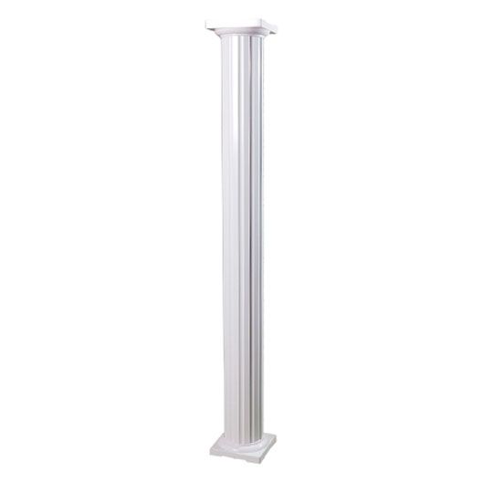 10" x 16' Fluted Round Column with Standard Cap & Base