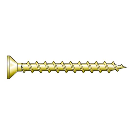 1-3/4" Quik Drive® Yellow Zinc Course Twin Thread Wood Screws - Box of 2,000