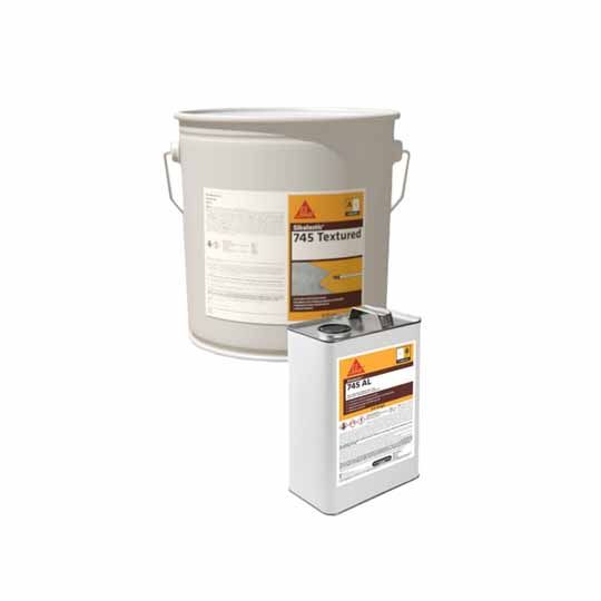 Sikalastic® 745 AL Textured Aliphatic Fast-Curing Top Coat Parts A & B - 17.6 Gallon Kit