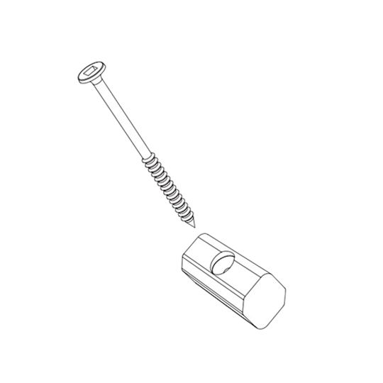 3/16" Zuri® Spacer Clips with Screws - 500 Sq. Ft. Coverage - Box of 900
