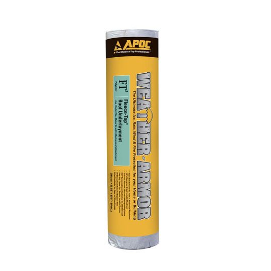 Weather-Armor® FT&sup3; Fleece-Top Roof Underlayment