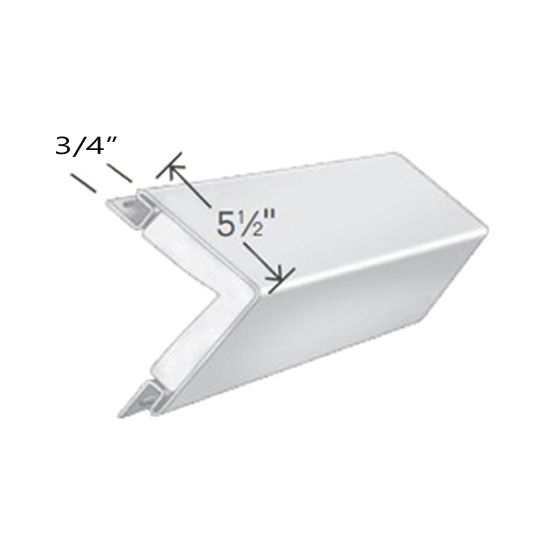 5-1/2" x 20' Corner Post Insulating Foam with 3/4" Pocket