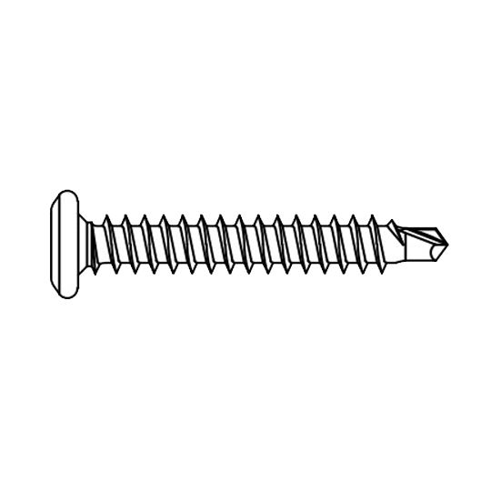 #14 x 1-1/2" HD Stainless Steel Bi-Metal Roofing Fasteners - Bucket of 1,000