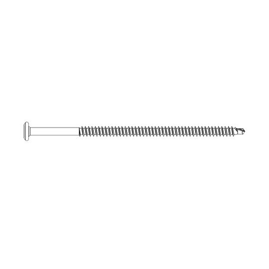 #14 x 5" HD Stainless Steel Bi-Metal Roofing Fasteners - Bucket of 1,000