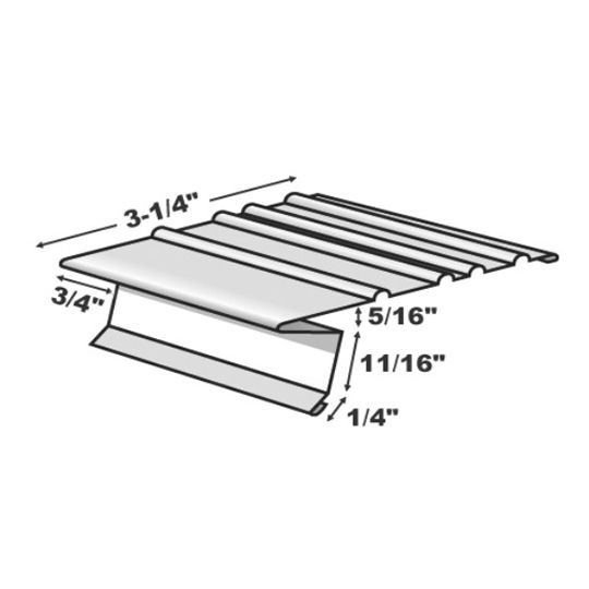 F5-1/2 Open Face Standard Painted Aluminum Drip Edge