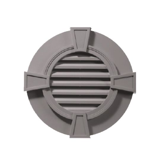 Designer Series Round Gable Vent with Keystones