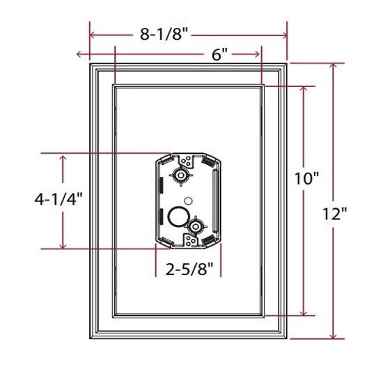 Centered Jumbo Electrical Mounting Block