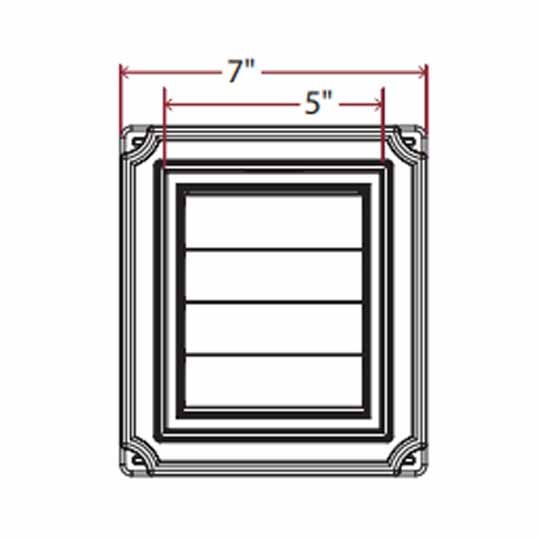Scalloped Exhaust Vent for Insulated Siding