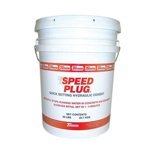 SpeedPlug Quick-Setting Hydraulic Cement - 50 Lb. Pail