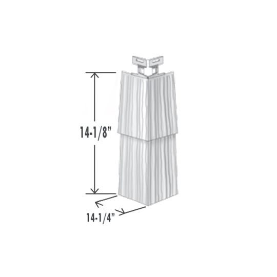 Double 7" Cedar Shingle Corner Post