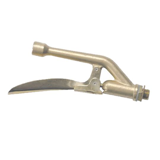 Industrial Brass Shut-Off Assembly with Fitting