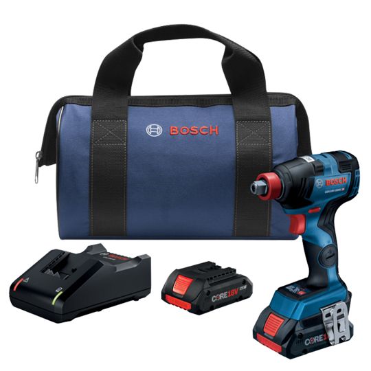 18 V EC Brushless 1/4" & 1/2" Socket-Ready Impact Driver Kit with 2 Batteries