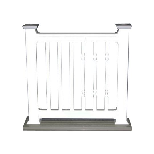 8' x 36" Excel 36° Stair Rail Kit with Square Balusters