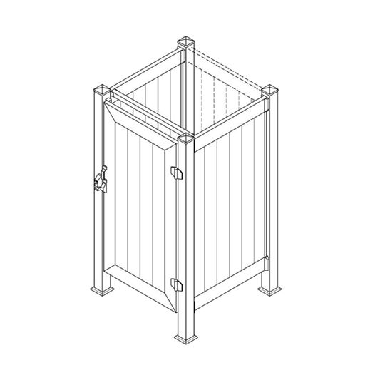 3 x 3 Builder's Series 4th Wall