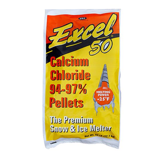 Excel™ Calcium Chloride Pellets - 50 Lb. Bag