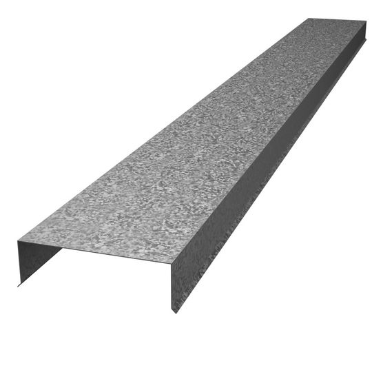28 Gauge x 2" x 10" x 2" Galvanized Coping