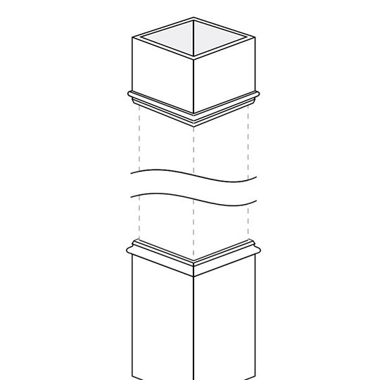 8" x 8" x 9' Column Wrap - Smooth