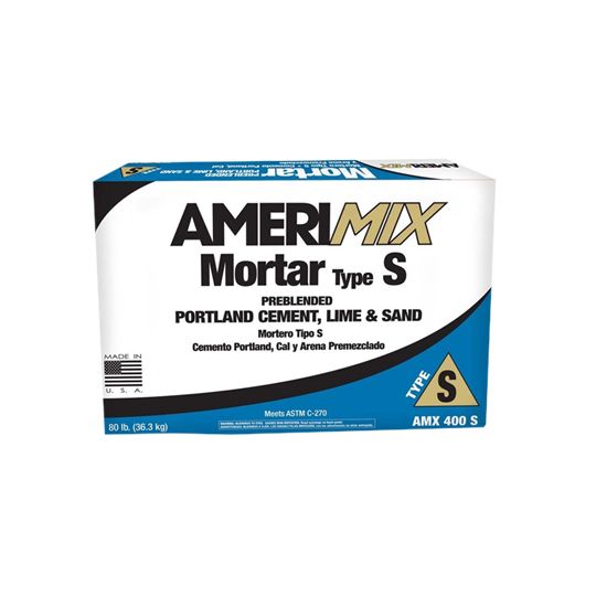 400 Series Portland Cement, Lime & Sand Mortar Type S - 80 Lb. Bag