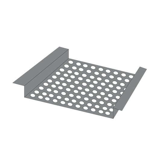 2-1/2" Aluminum Perforated Continuous Soffit Vent