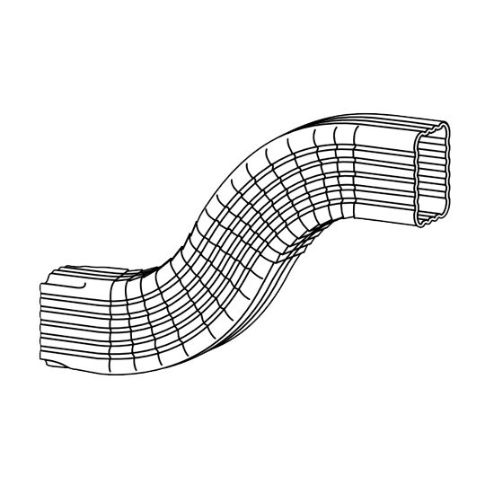2" x 3" Classic Aluminum Brickledge Offset
