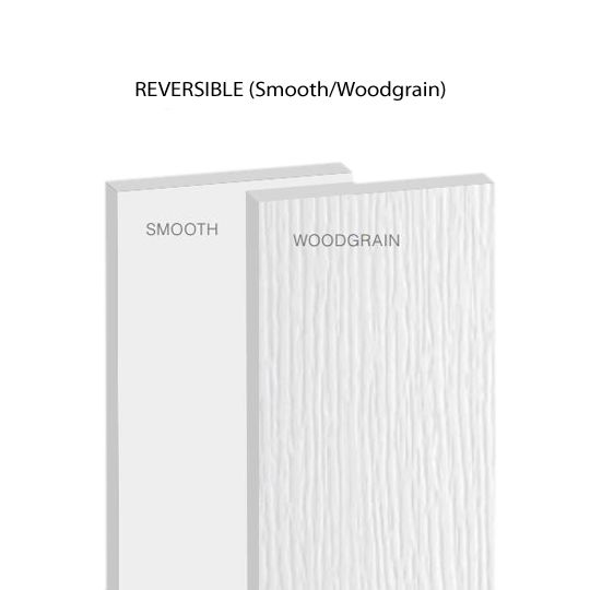 5/4" x 12" x 18' SurEdge™ Reversible Trimboard - Smooth/Woodgrain