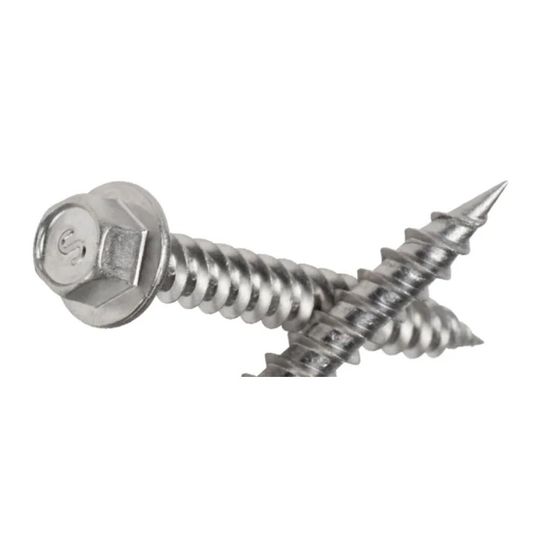 #10 x 1-1/2 Inch 1000 Hour Rezist® Magnetic Screws Mill Finish