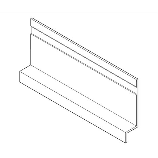1/2" x 3/8" x 10' Cement Panel Z-Flash - 5/16" Panel Size